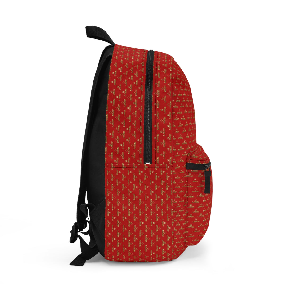Copy of UME Monogram Backpack — White & Gold Luxe Patterned Daypack
