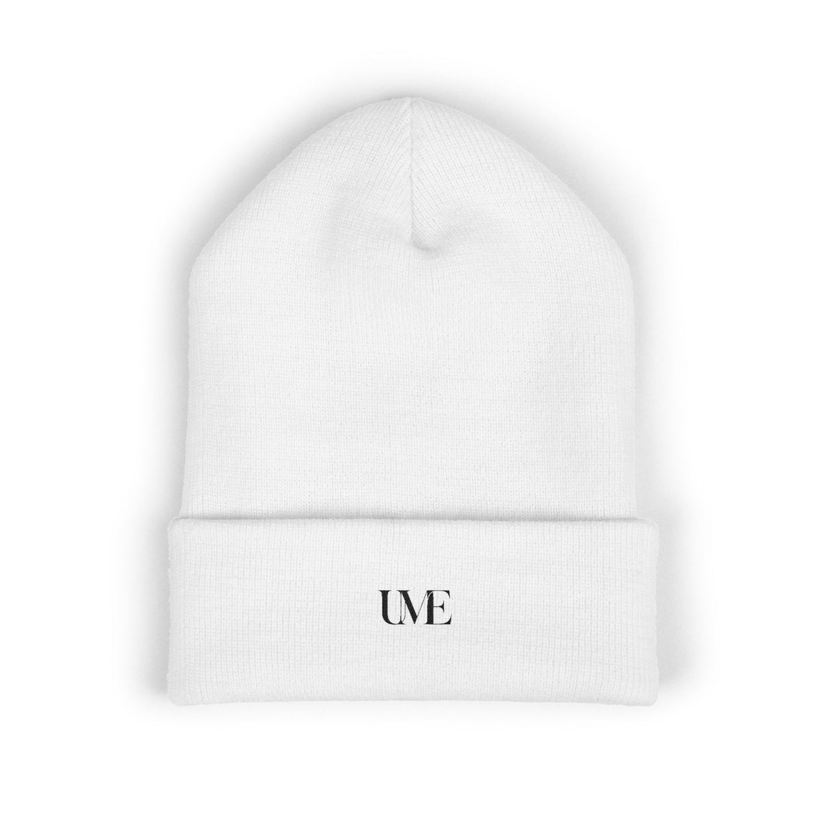 UME Embroidered Cuffed Beanie — White, Red & More Colors
