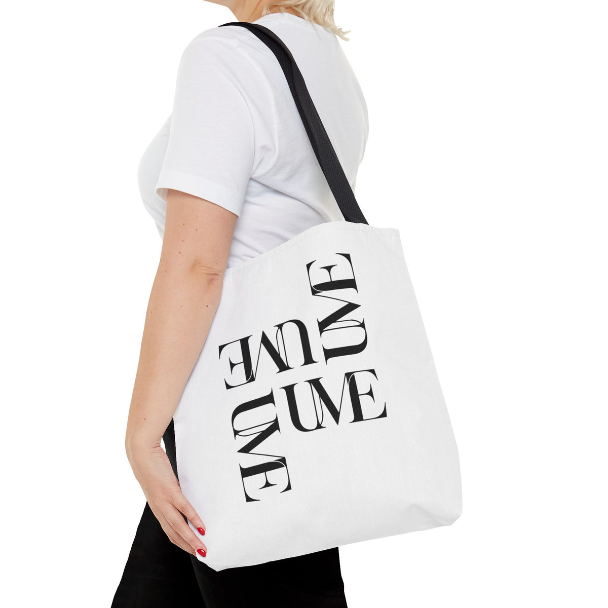 UME Typography Statement Tote Bag — White