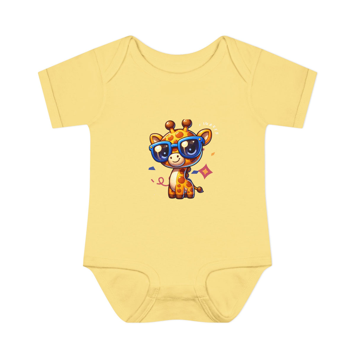 Giraffe Sunglasses Baby Bodysuit — Cute Infant Onesie