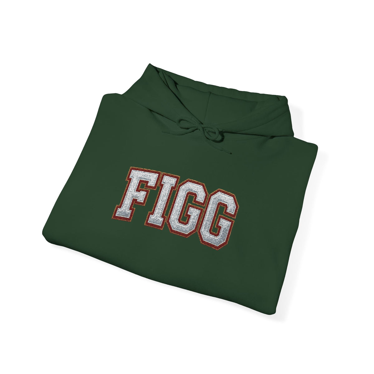 FFiGG Embroidered Varsity Hoodie — White, Black, Grey & More Colors