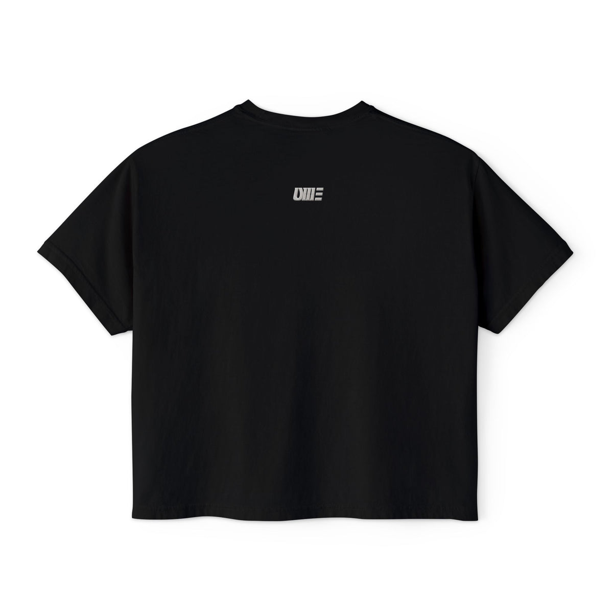 Women’s Cropped Boxy T-Shirt — Multi-Color Minimal Graphic
