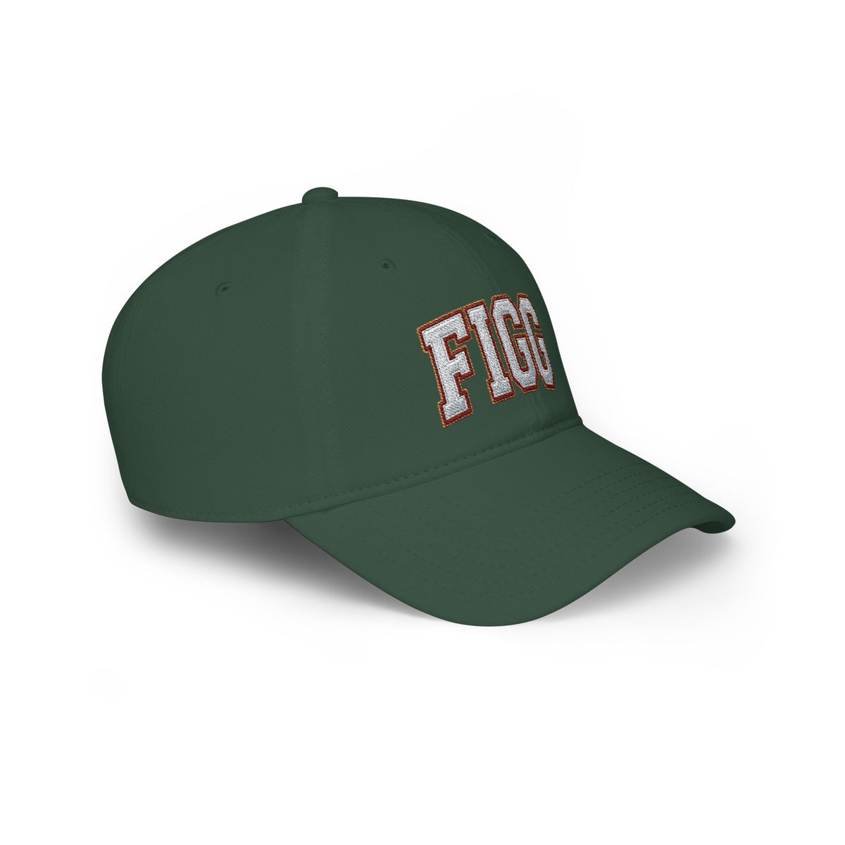 FFiGG Embroidered Low Profile Baseball Cap — Red, Navy, Black & More