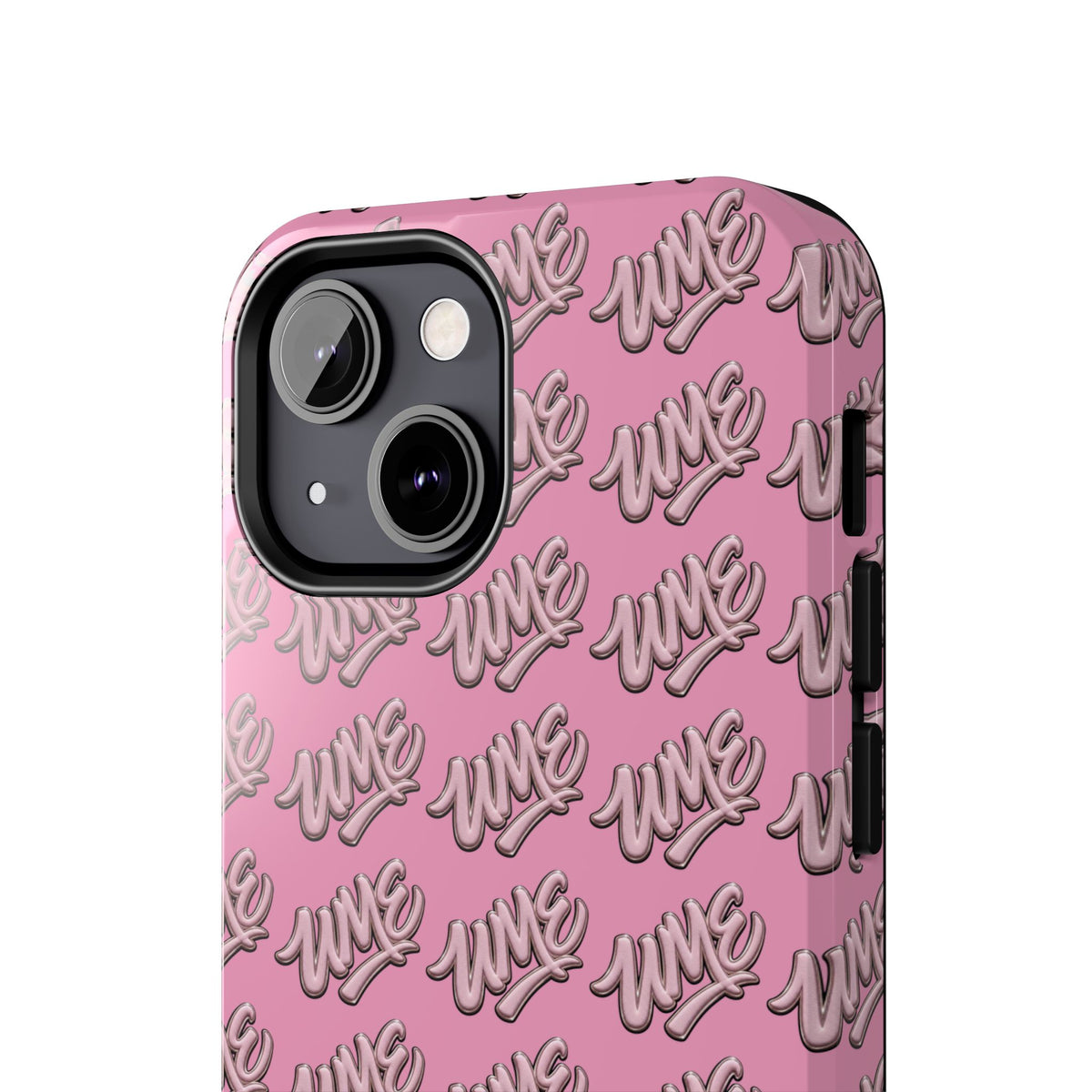 UME Tough Phone Case — Pink Logo Print | iPhone & Samsung