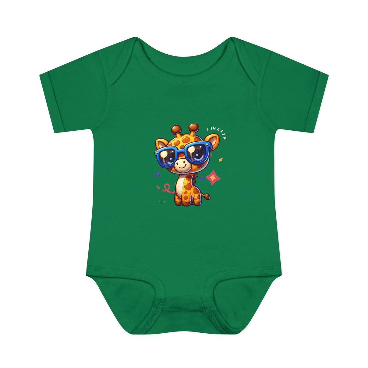 Giraffe Sunglasses Baby Bodysuit — Cute Infant Onesie