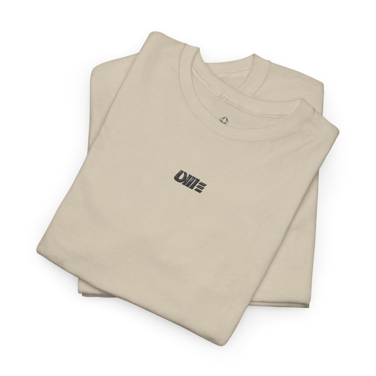 Minimalist Micro Logo Tee - White Cotton Casual Shirt