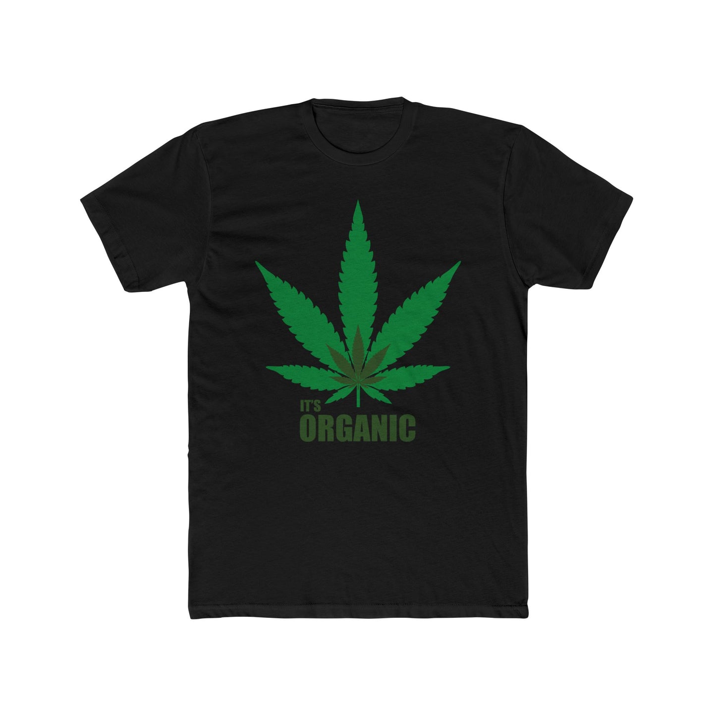 Organic Cannabis Leaf Tee — "It's Organic" Graphic T-Shirt