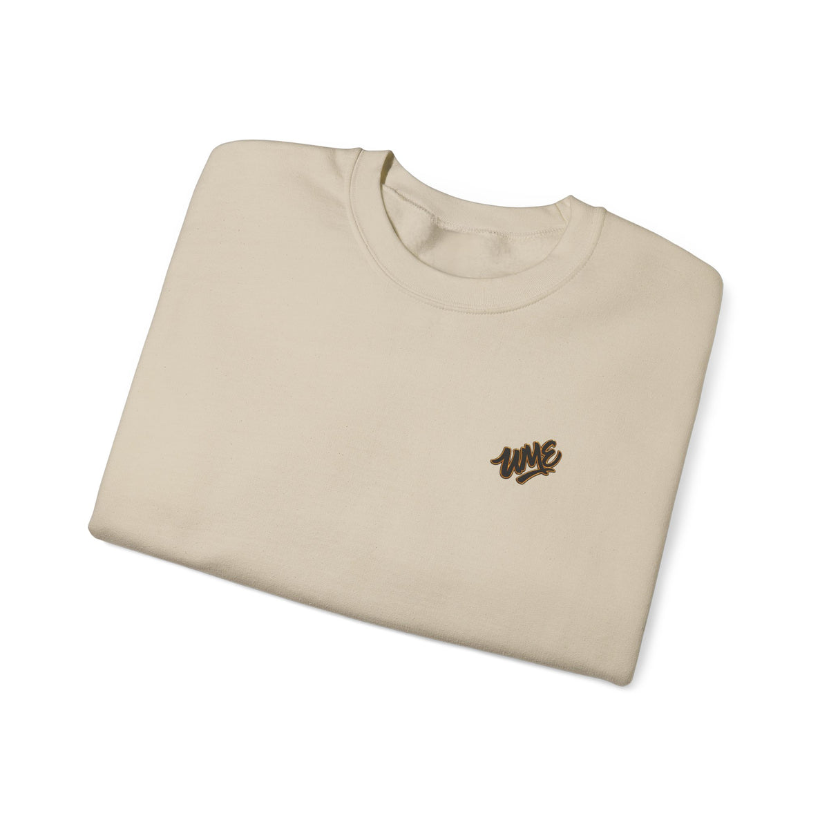 Crewneck Sweatshirt — UME Black Logo All-Over Print