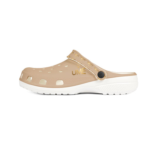 UME Sand Beige EVA Foam Clogs — Lightweight Water-Resistant Slip-On Shoes
