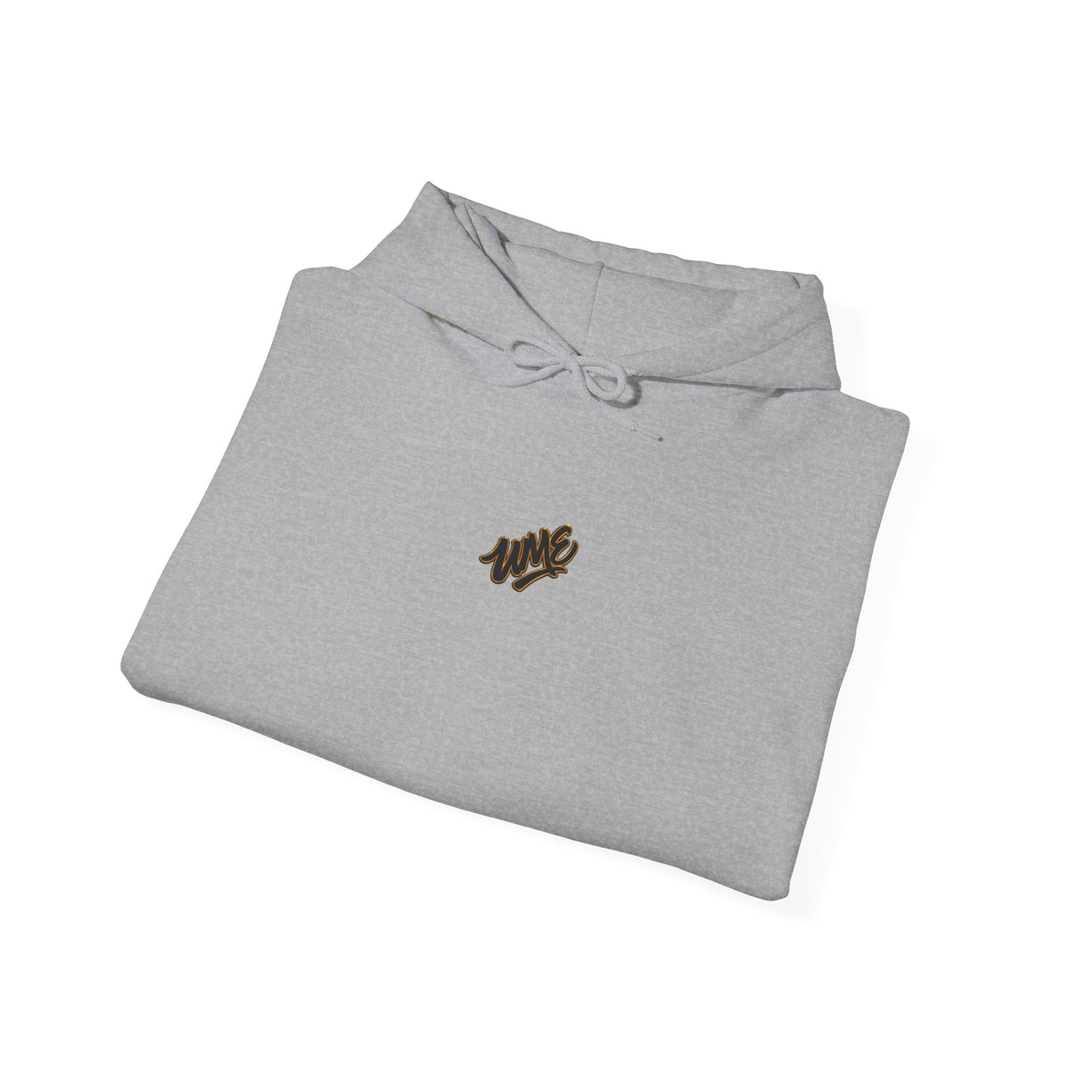 Hoodie — White UME Black Logo All-Over Print