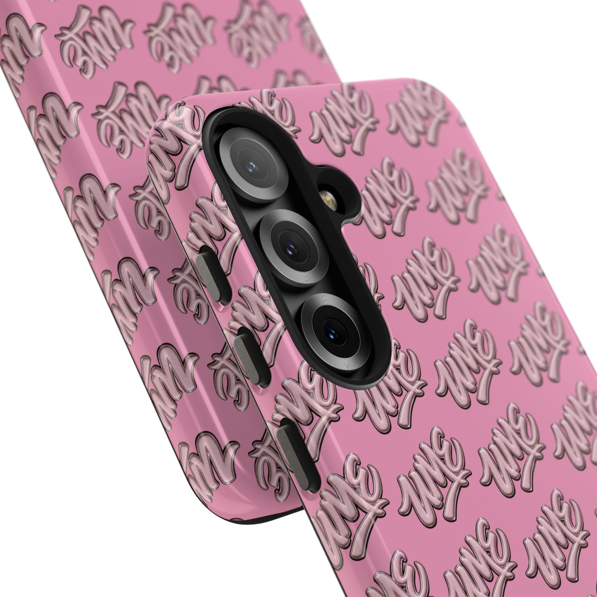 UME Tough Phone Case — Pink Logo Print | iPhone & Samsung