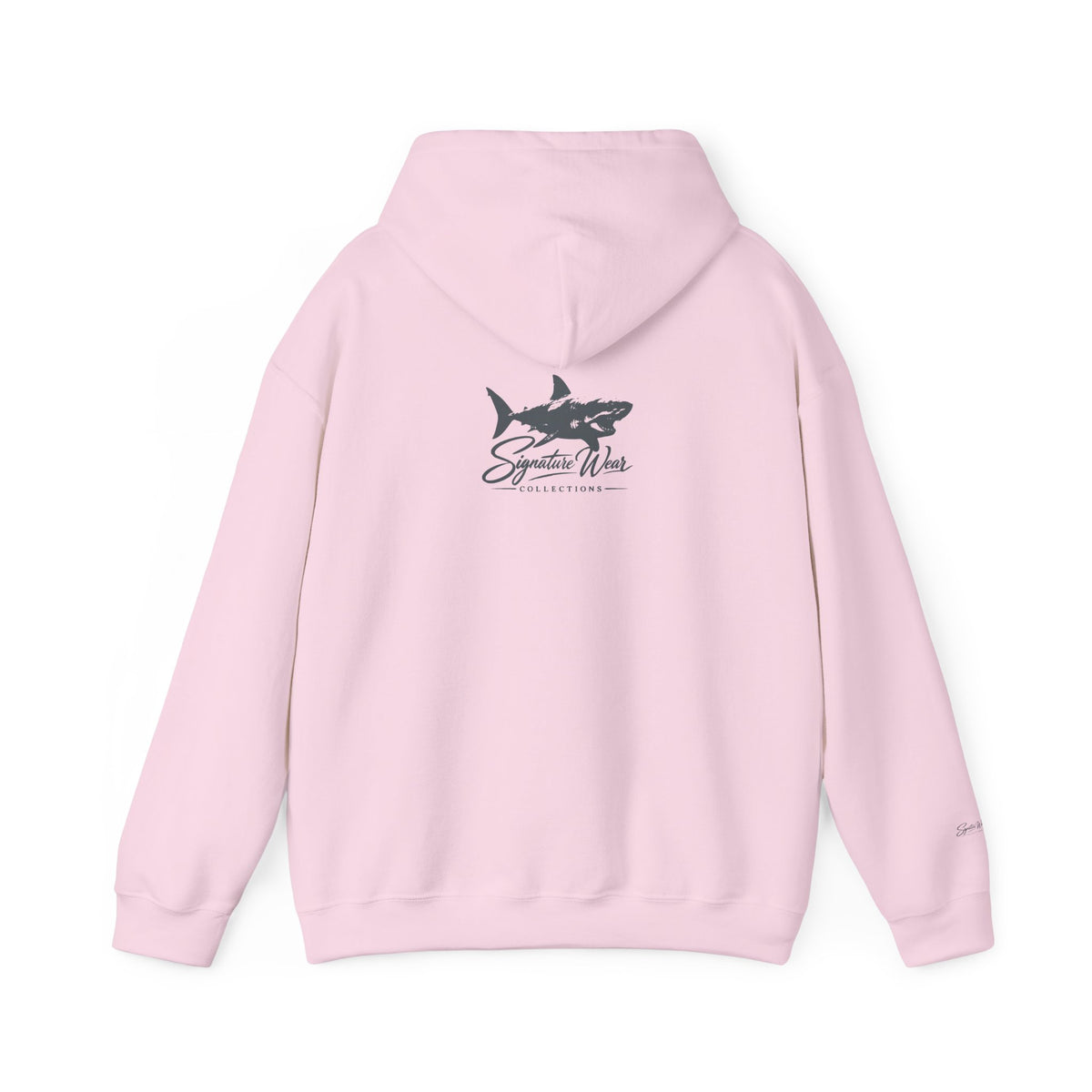 Shark Logo Hoodie — "Signature Wear" Graphic Pullover | White, Black & More