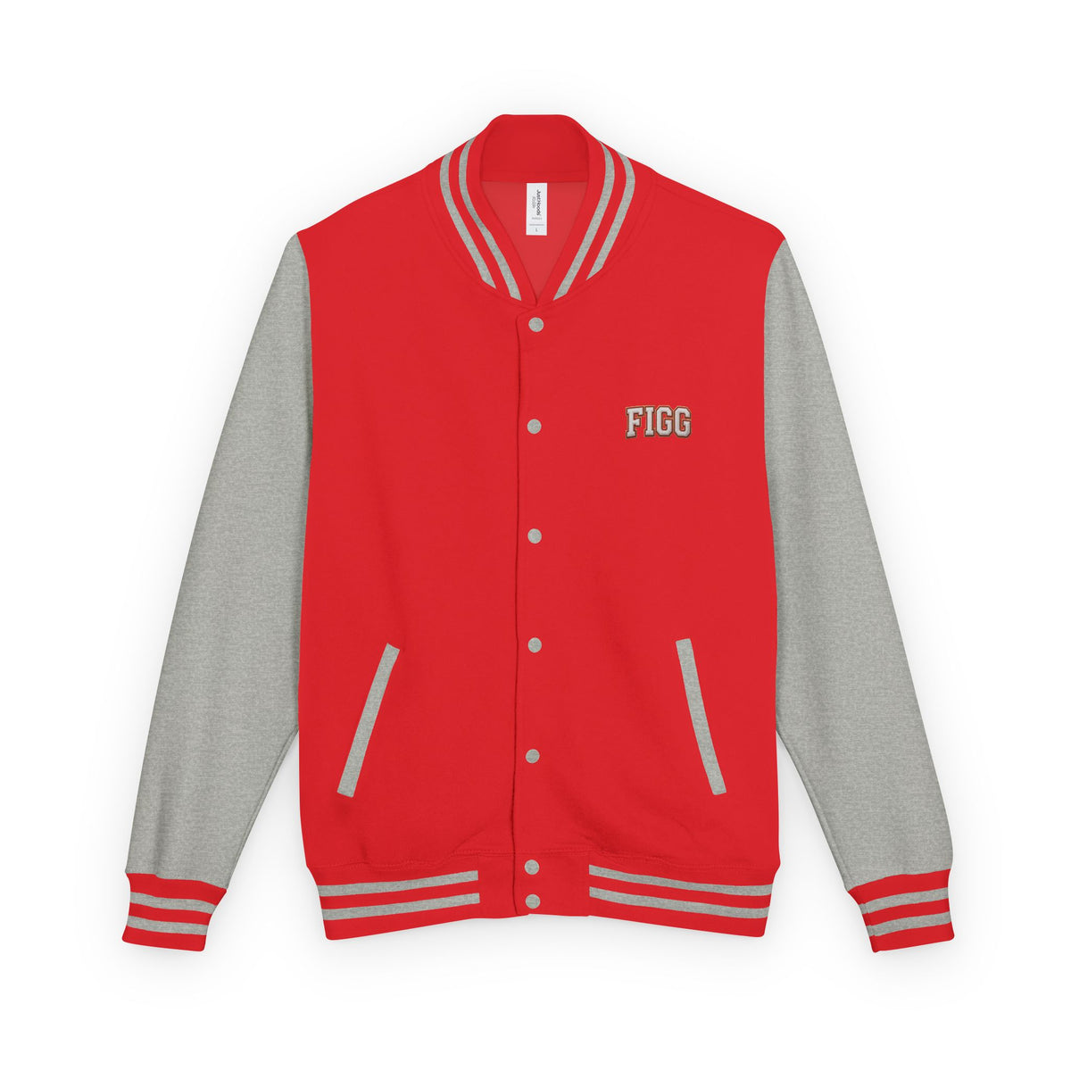 FIGG Letterman Jacket — Burgundy, Black, Navy & Bright Colors