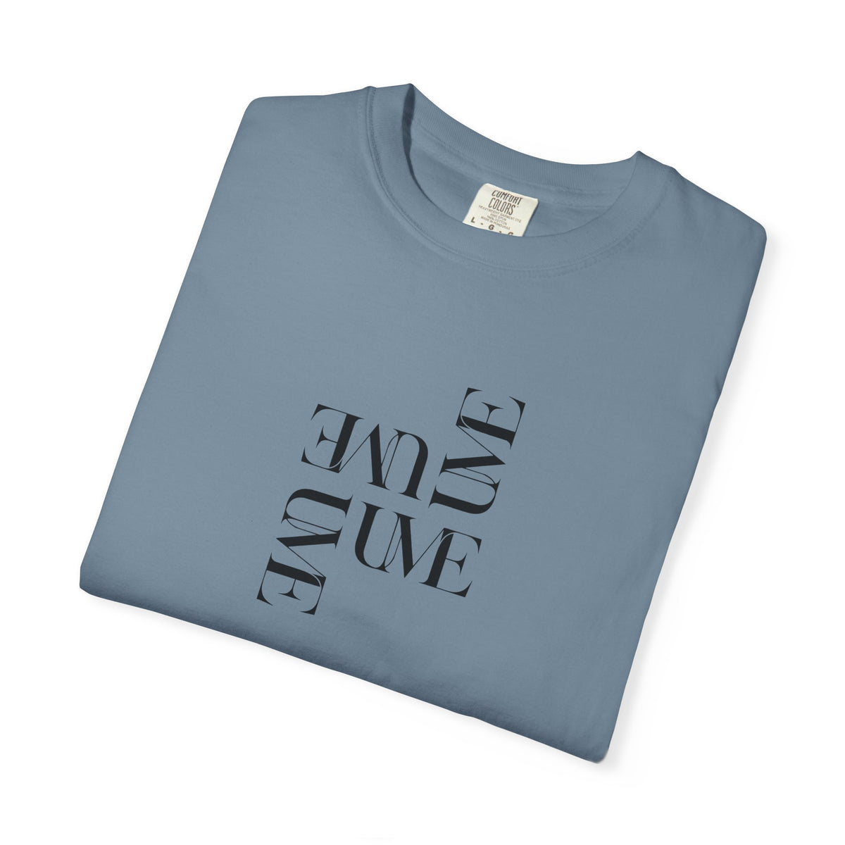 UME Typography Garment-Dyed T-Shirt — White, Ivory & More Colors