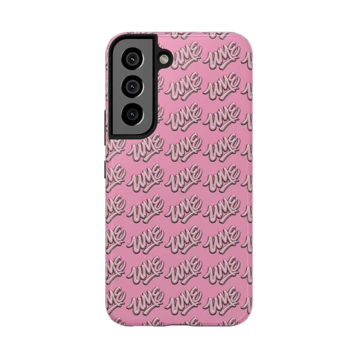 UME Tough Phone Case — Pink Logo Print | iPhone & Samsung