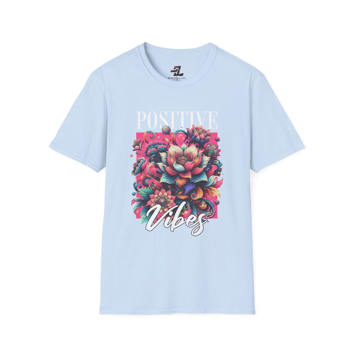 Positive Vibes T‑Shirt — Floral Retro Graphic Tee