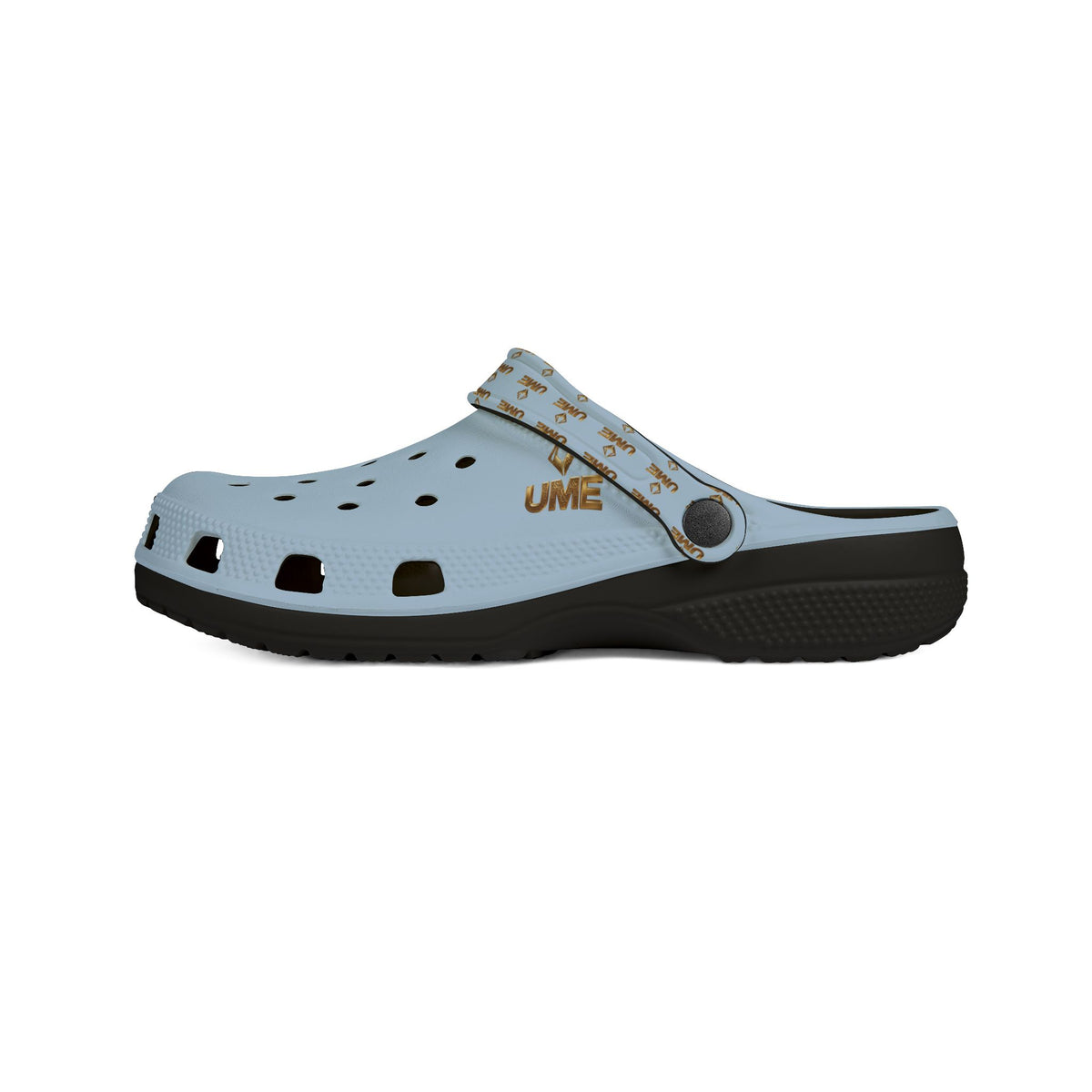 Light Blue All-Over Print EVA Foam Clogs — Slip-On Shoes