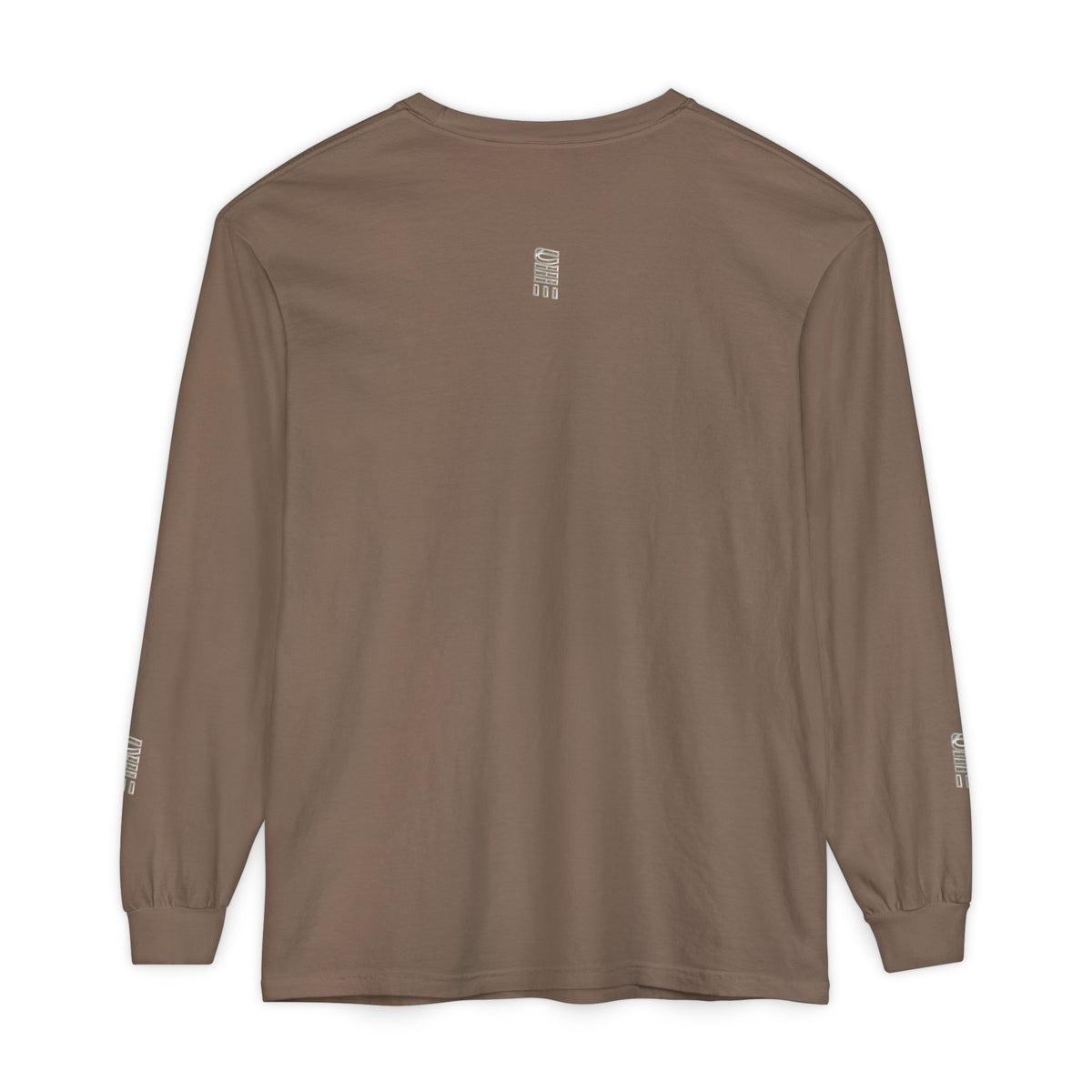 Garment-Dyed Long-Sleeve T-Shirt — Multi-Color Minimal Graphic