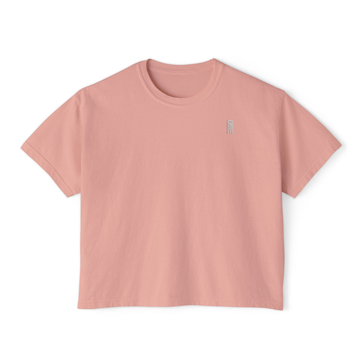 Women’s Cropped Boxy T-Shirt — Multi-Color Minimal Graphic