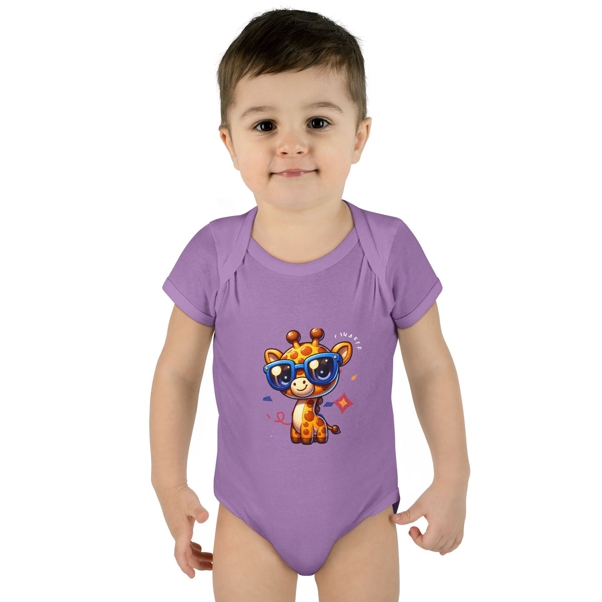 Giraffe Sunglasses Baby Bodysuit — Cute Infant Onesie