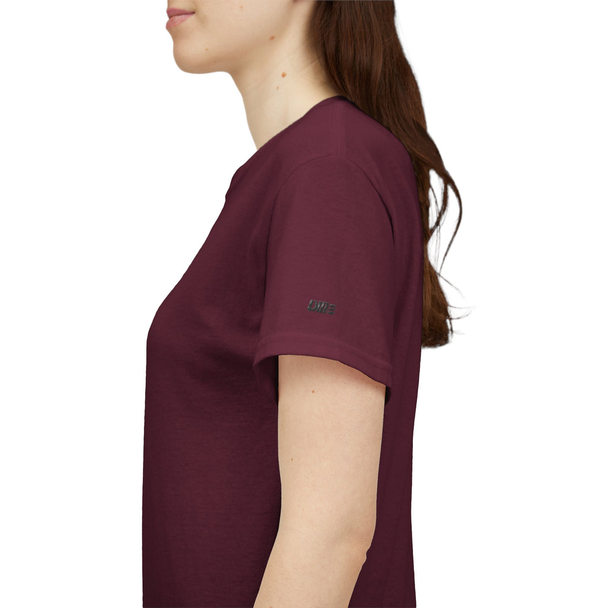 Minimalist Micro Logo Tee - White Cotton Casual Shirt