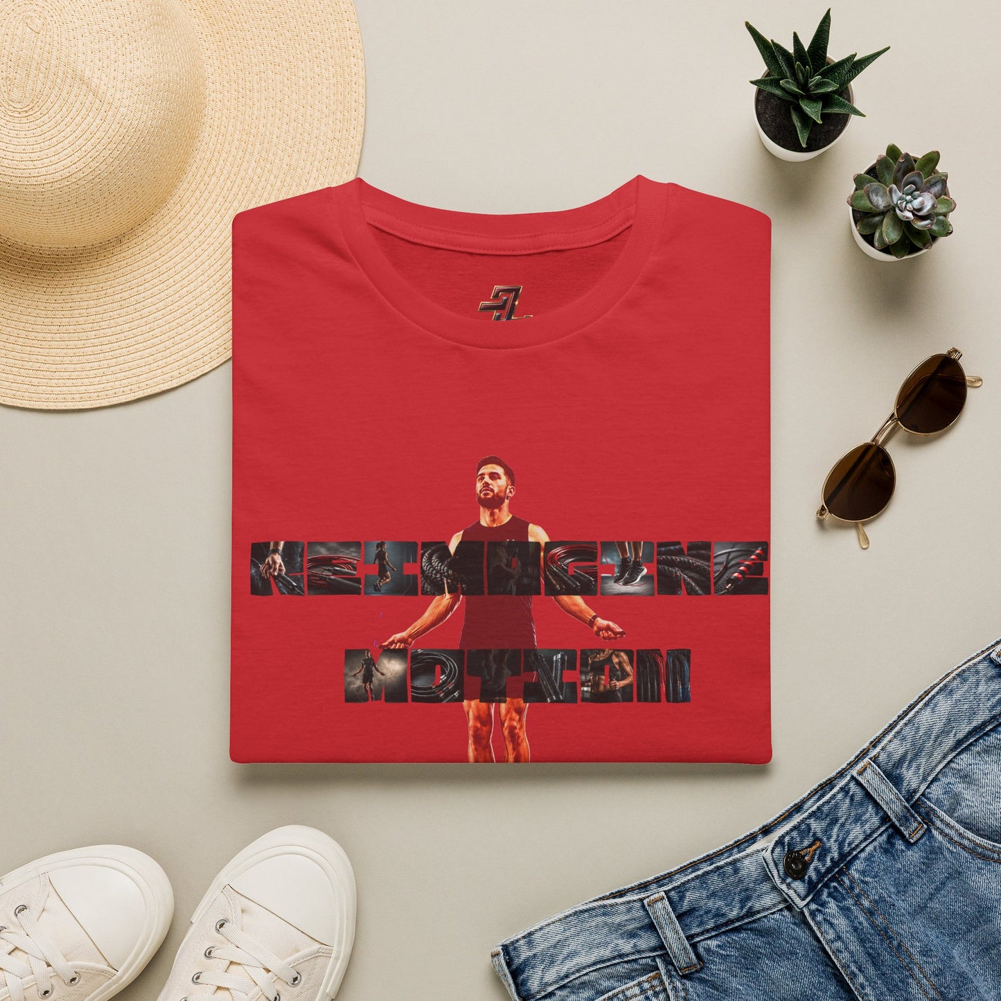 The Grind Graphic Tee — Cinematic Athlete Collage
