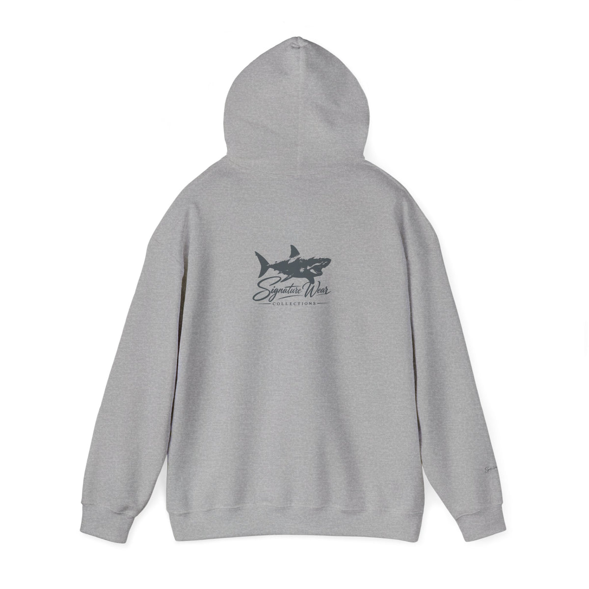Shark Logo Hoodie — "Signature Wear" Graphic Pullover | White, Black & More