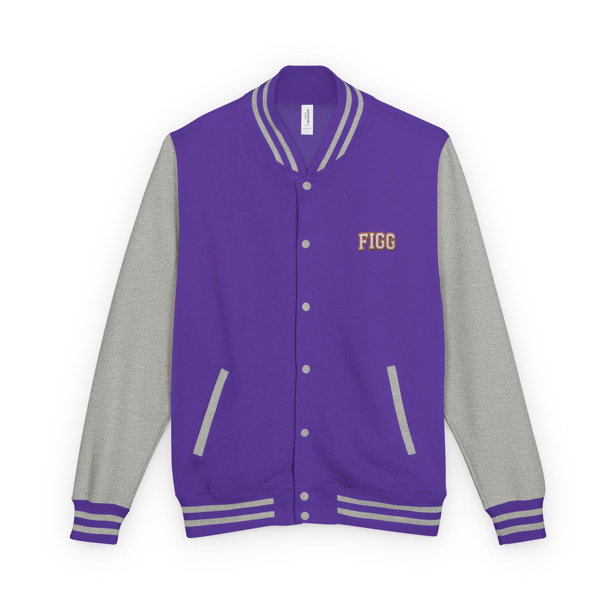 FIGG Letterman Jacket — Burgundy, Black, Navy & Bright Colors