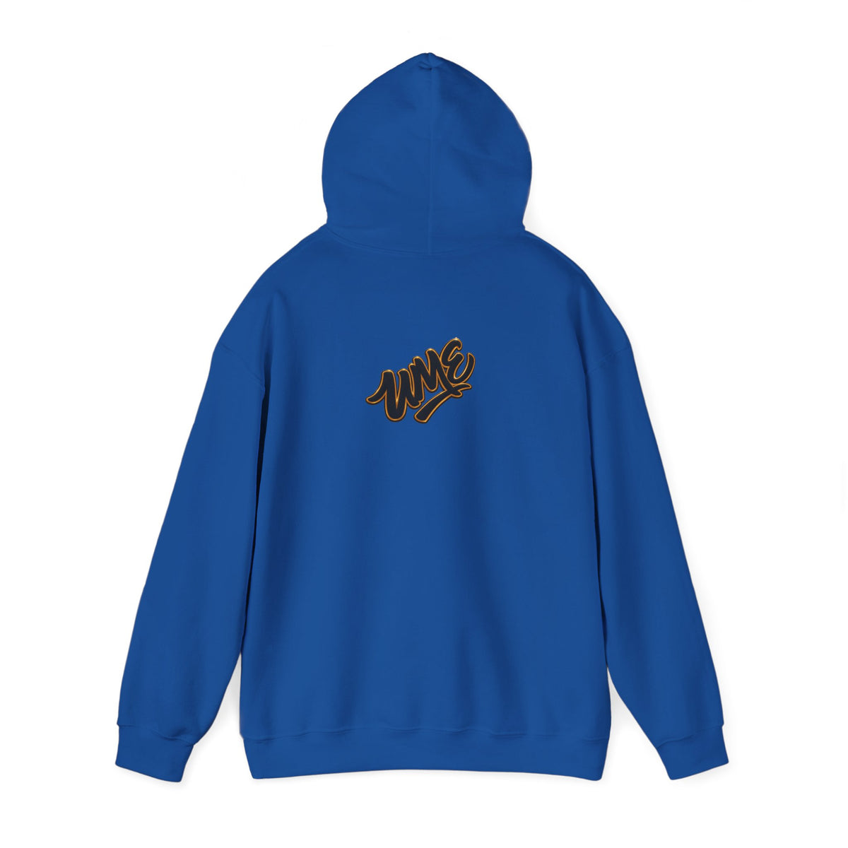 Hoodie — White UME Black Logo All-Over Print