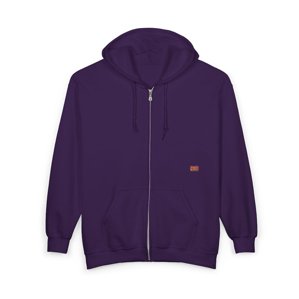 Minimalist Full-Zip Hoodie — White, Black & More Base Colors