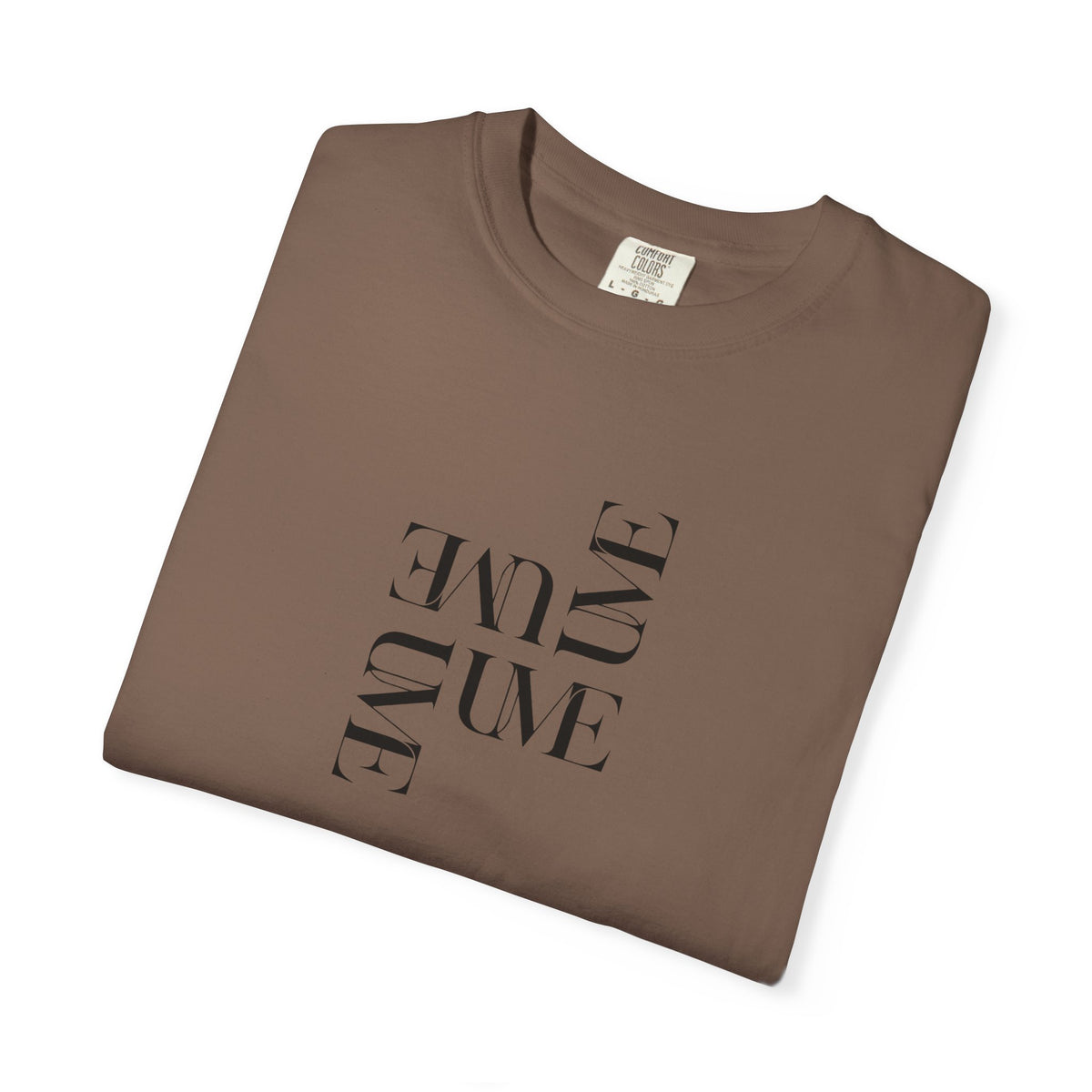 UME Typography Garment-Dyed T-Shirt — White, Ivory & More Colors