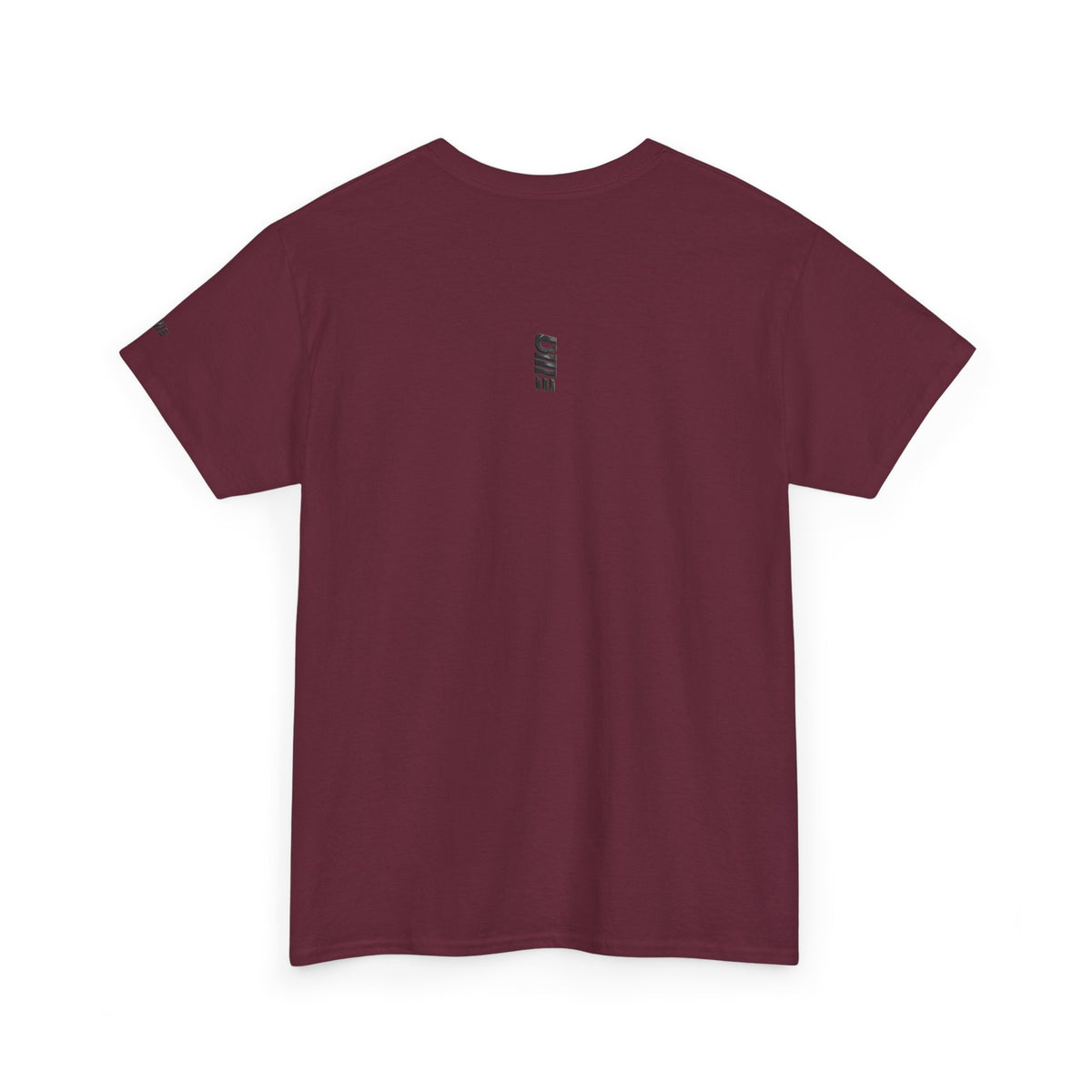 Minimalist Micro Logo Tee - White Cotton Casual Shirt