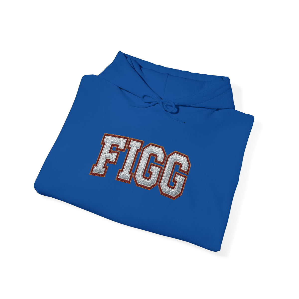 FFiGG Embroidered Varsity Hoodie — White, Black, Grey & More Colors