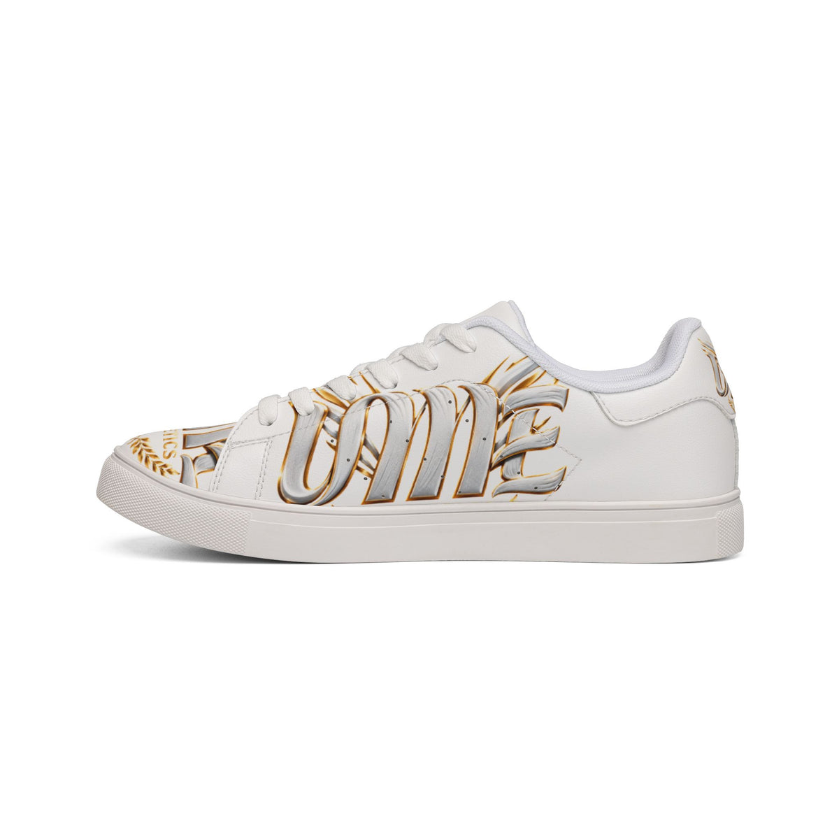 Copy of Copy of Low-Top Leather Sneakers — Black Gold Athletic Graphic