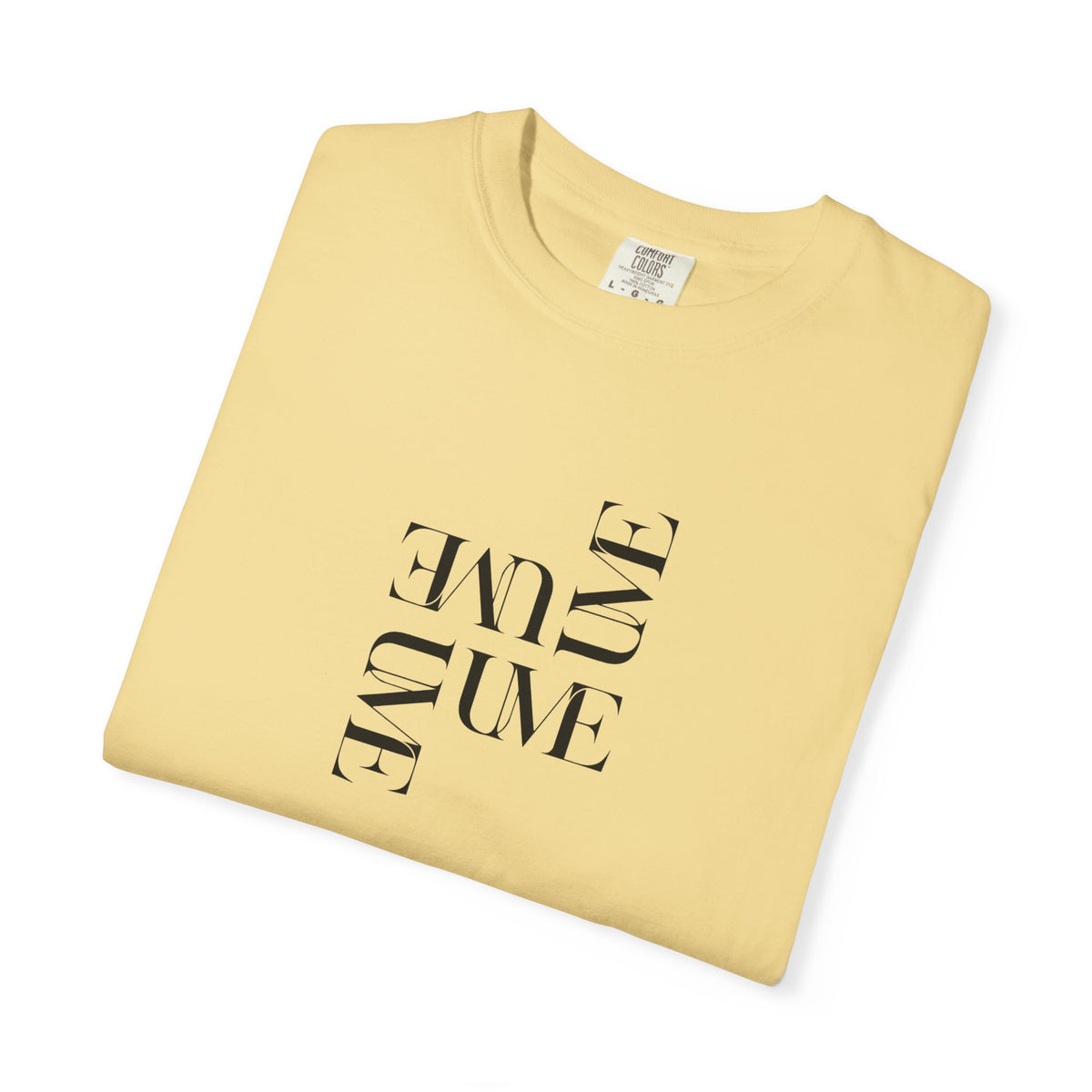 UME Typography Garment-Dyed T-Shirt — White, Ivory & More Colors