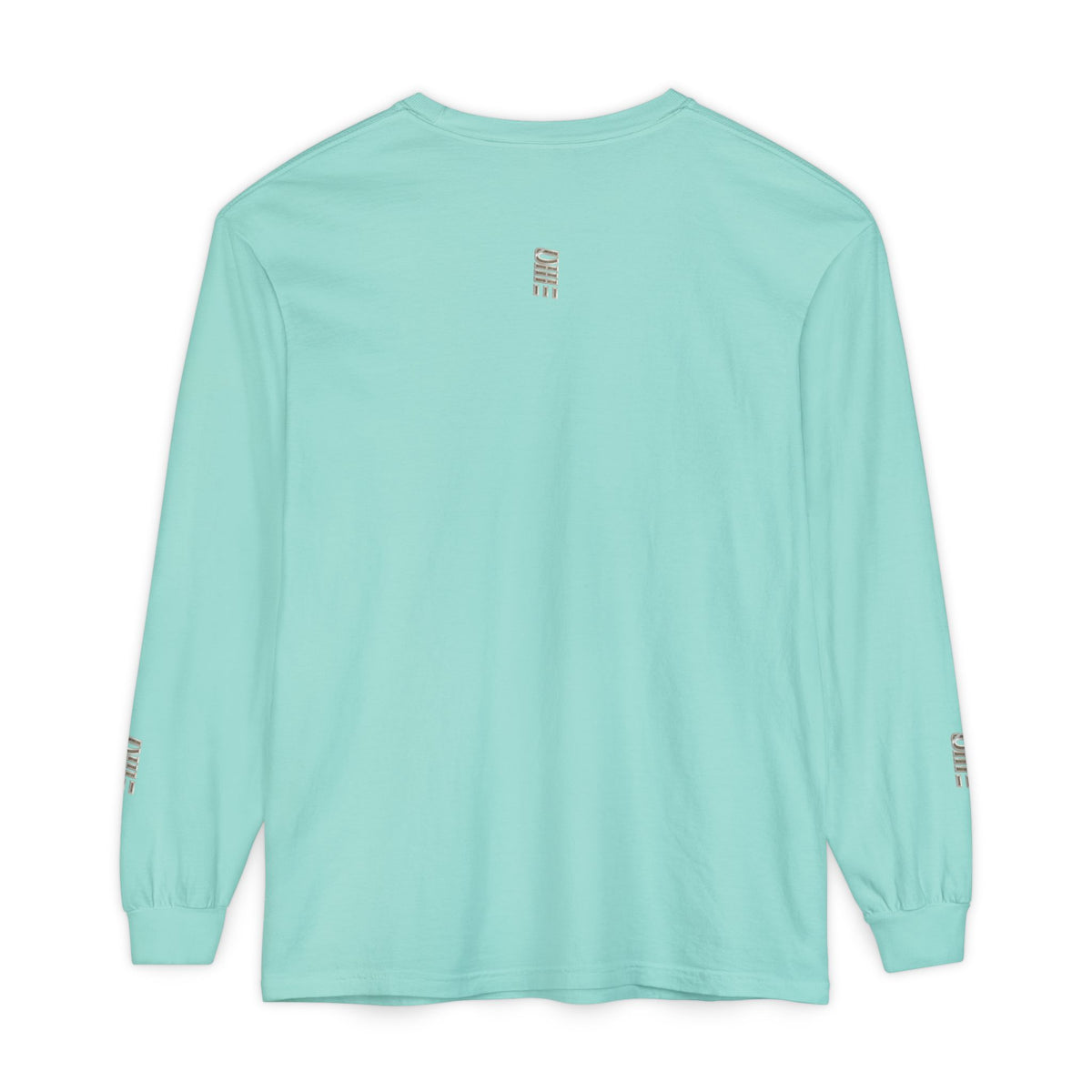 Garment-Dyed Long-Sleeve T-Shirt — Multi-Color Minimal Graphic