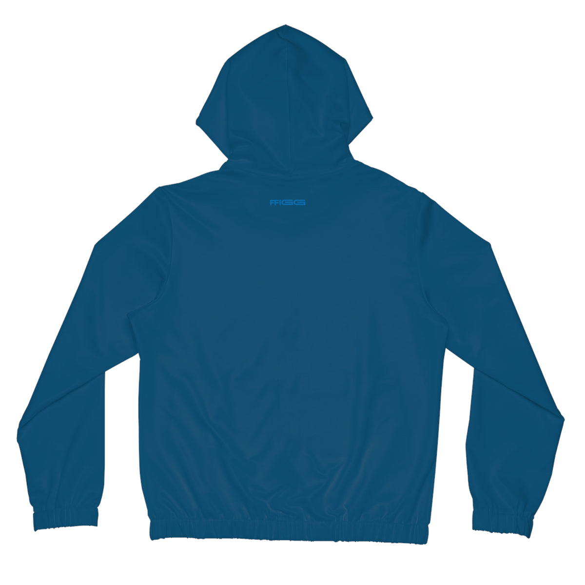 Women’s FFiGG Full-Zip Hoodie — Deep Blue Stripe All-Over Print