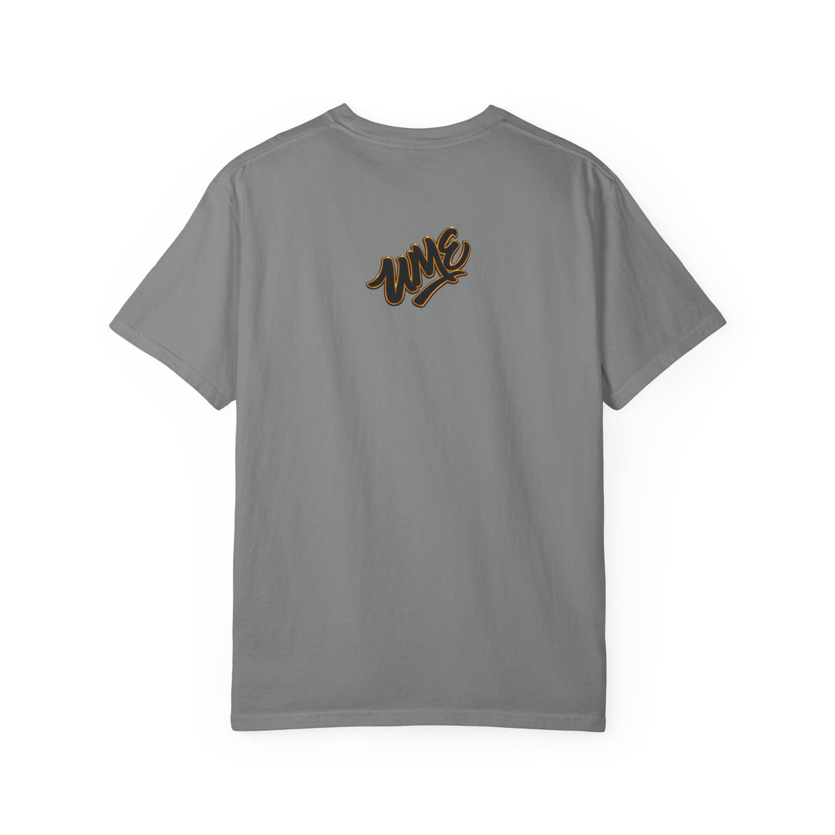 Garment-Dyed Heavyweight Tee — UME Black Logo Front & Back