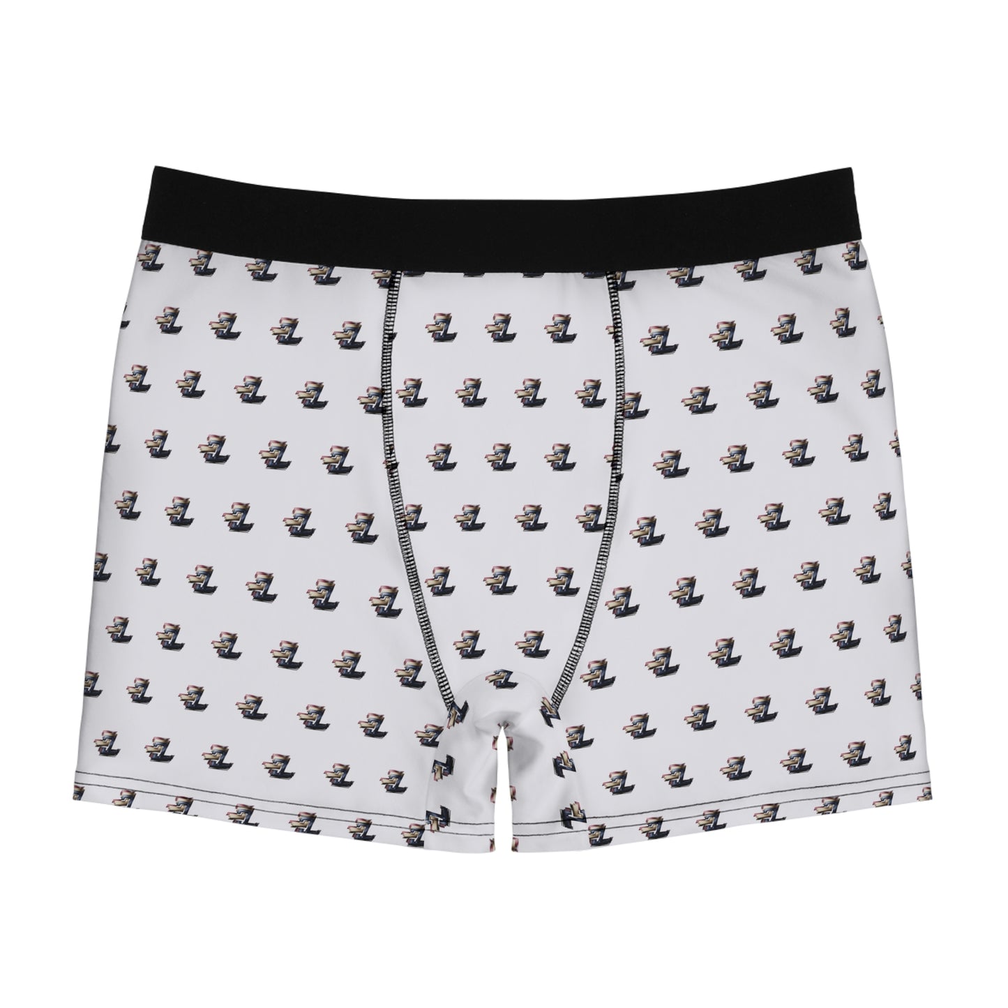 Men's Boxer Briefs — Vintage Top Hat Pattern All-Over Print