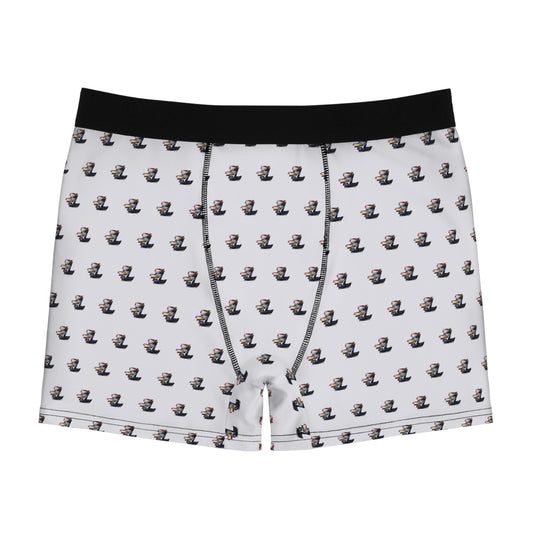 Men's Boxer Briefs — Vintage Top Hat Pattern All-Over Print