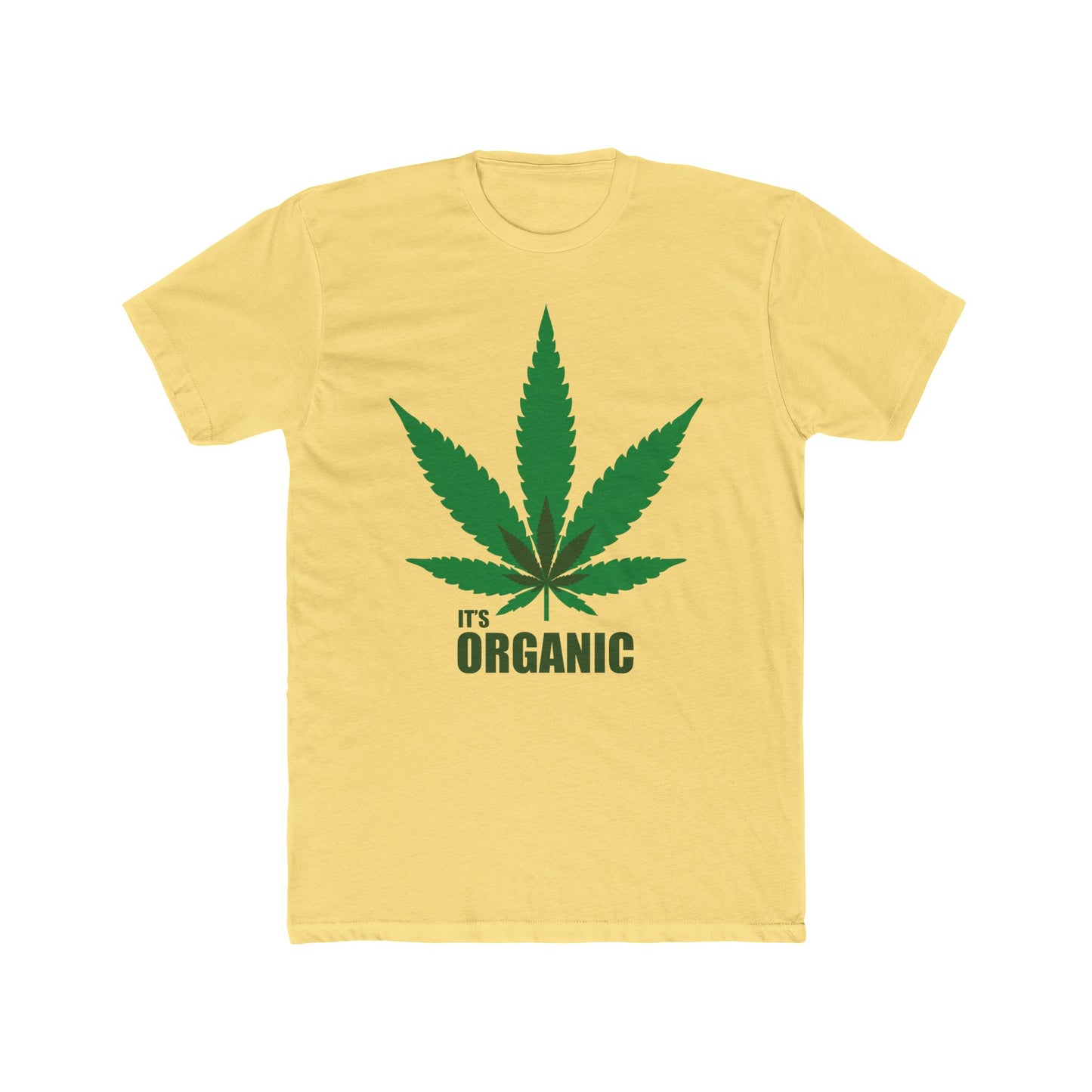 Organic Cannabis Leaf Tee — "It's Organic" Graphic T-Shirt