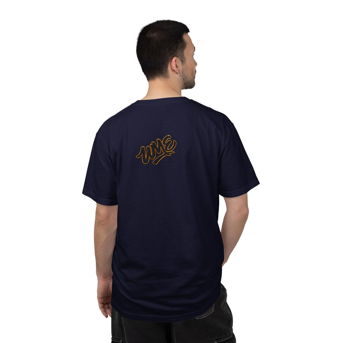 Garment-Dyed Heavyweight Tee — UME Black Logo Front & Back