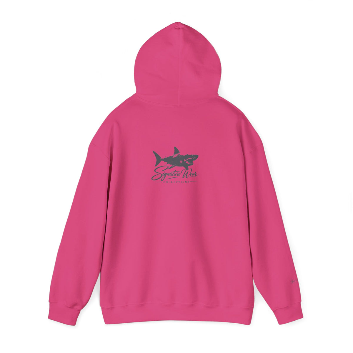 Shark Logo Hoodie — "Signature Wear" Graphic Pullover | White, Black & More