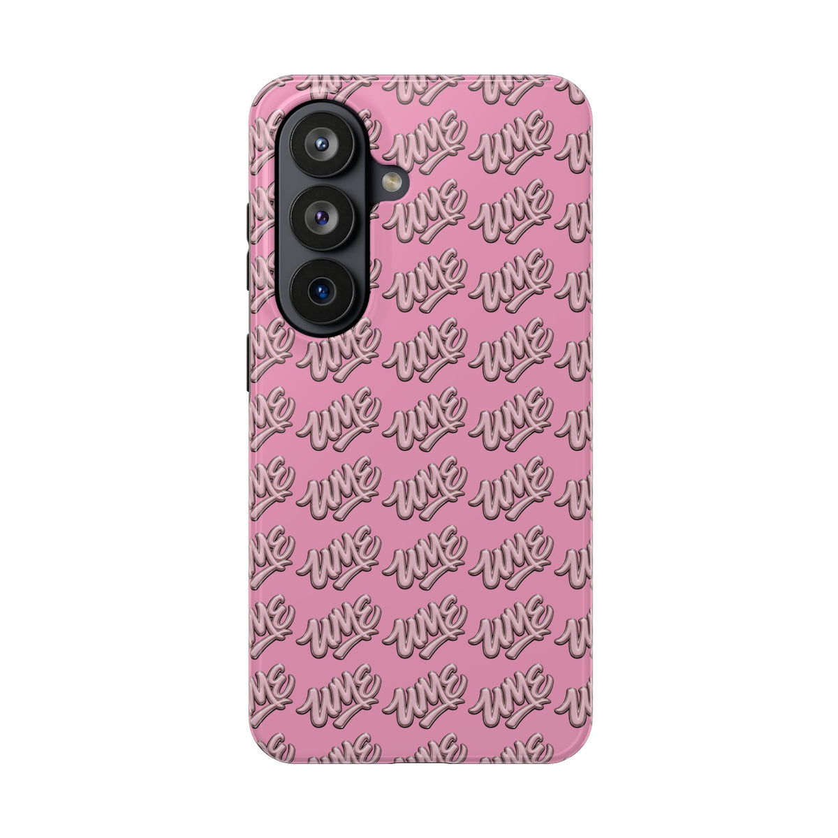 UME Tough Phone Case — Pink Logo Print | iPhone & Samsung
