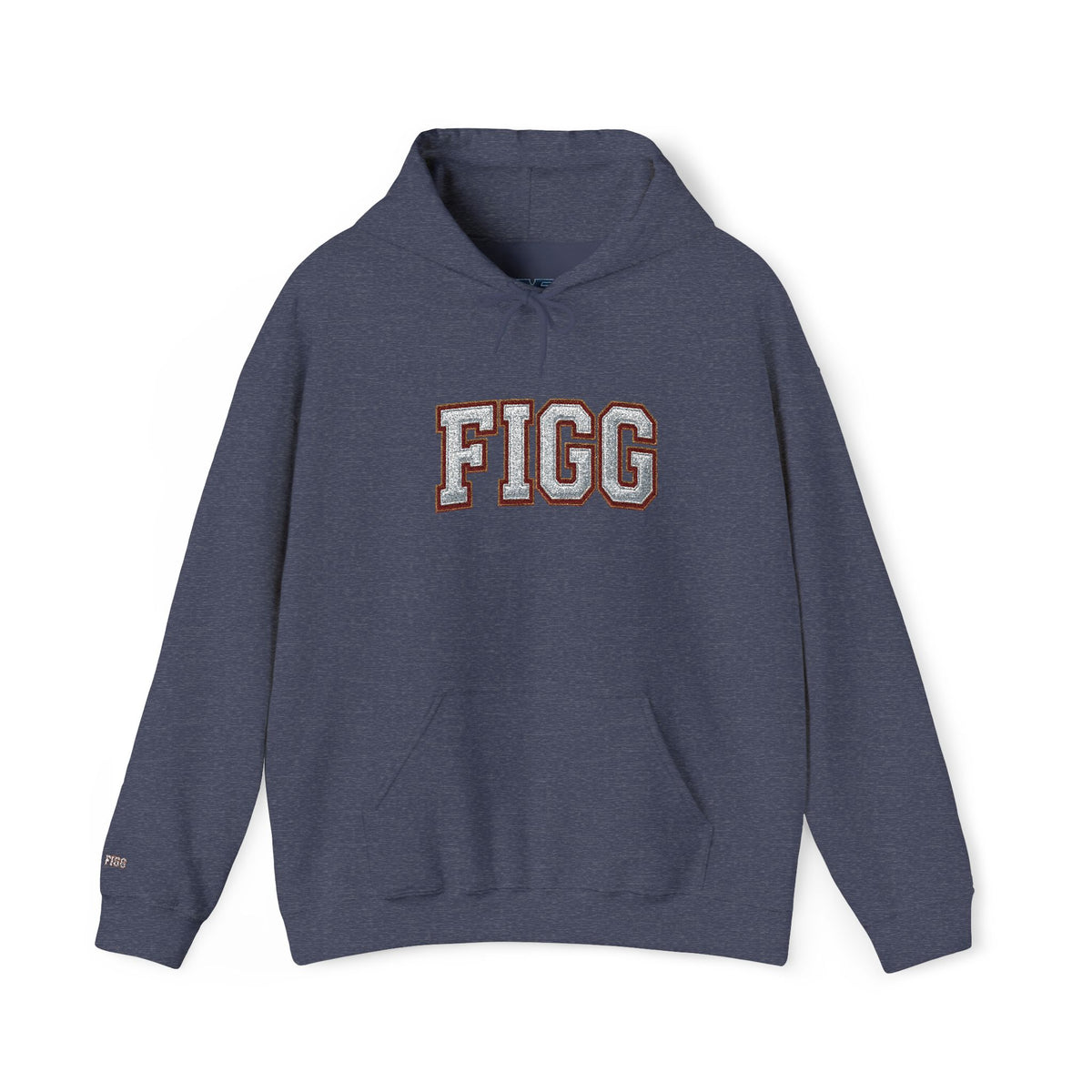FFiGG Embroidered Varsity Hoodie — White, Black, Grey & More Colors