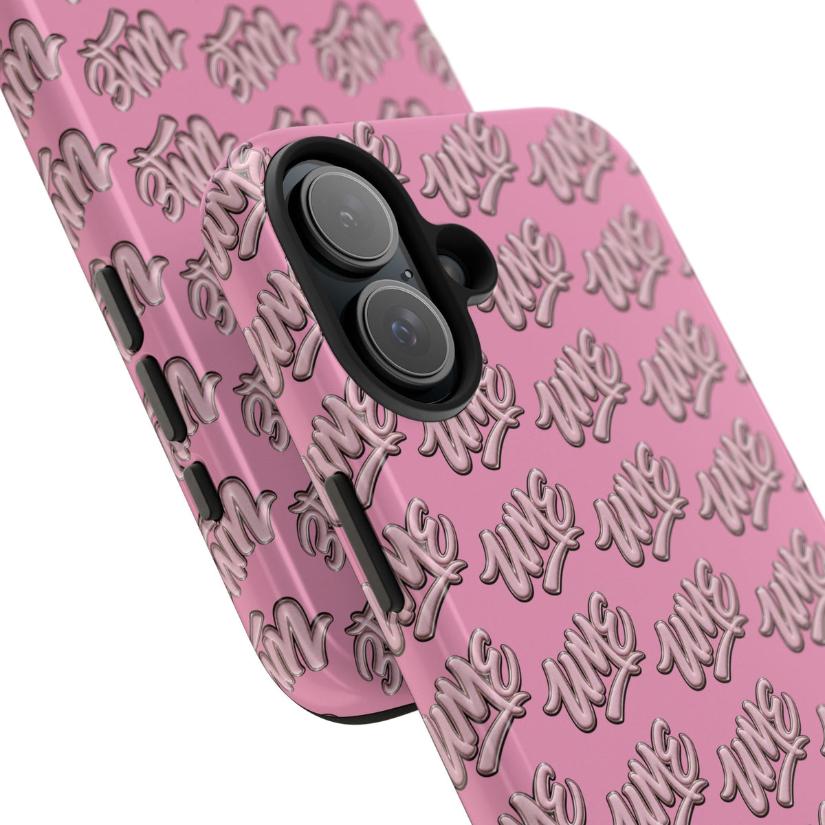 UME Tough Phone Case — Pink Logo Print | iPhone & Samsung