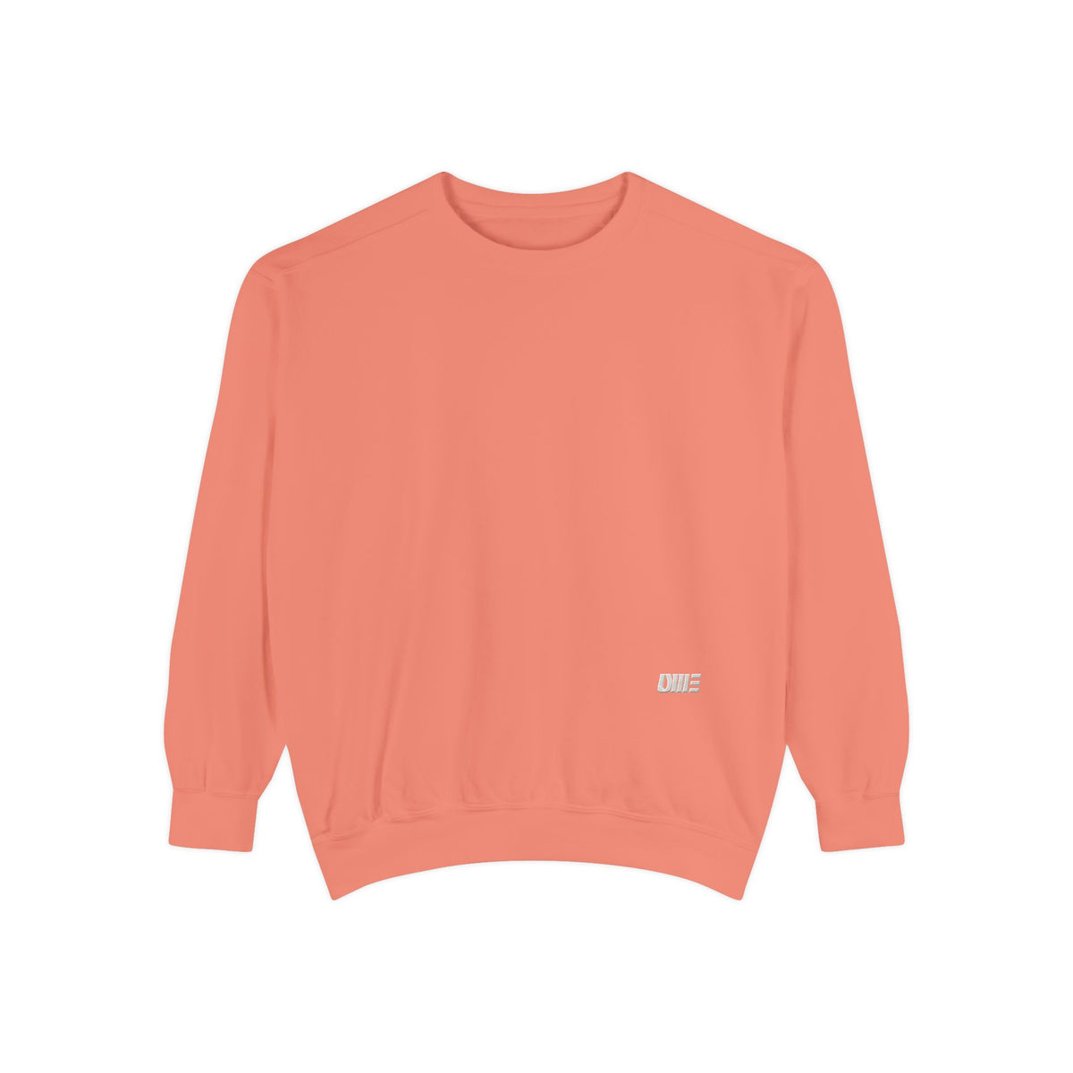 Garment-Dyed Crewneck Sweatshirt — Multi-Color Minimal Graphic