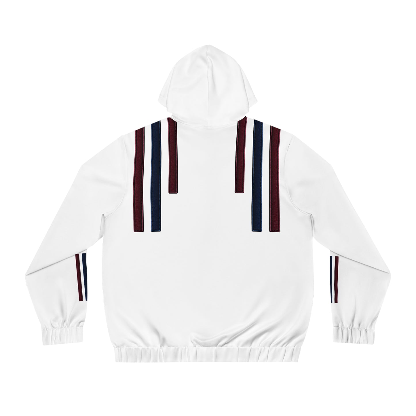 Men's Striped Zip Hoodie — Minimal Vertical Accent Design