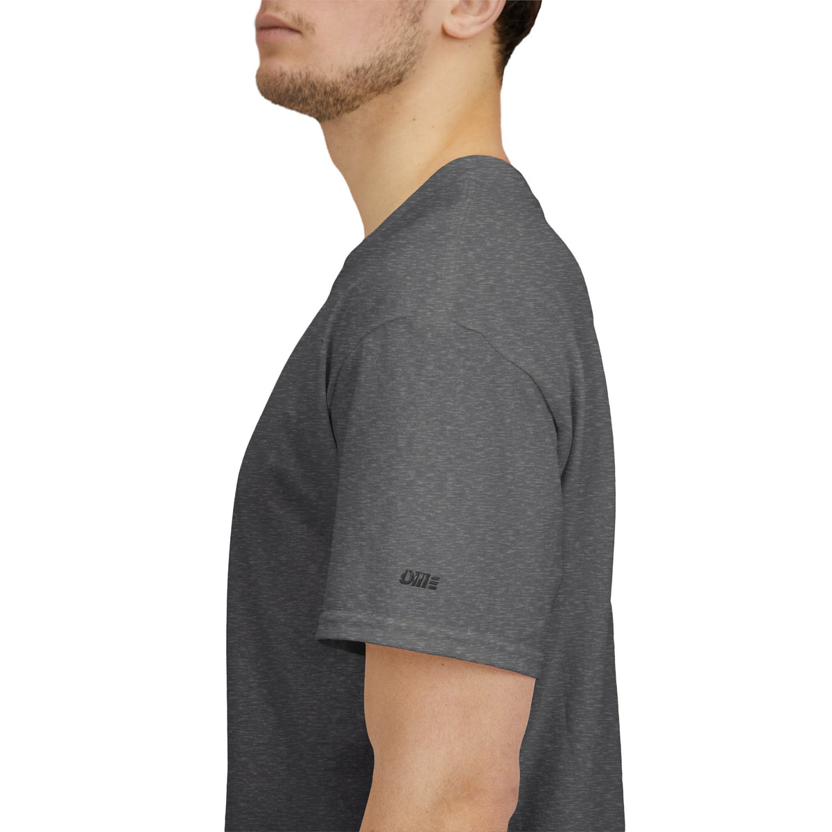 Minimalist Micro Logo Tee - White Cotton Casual Shirt