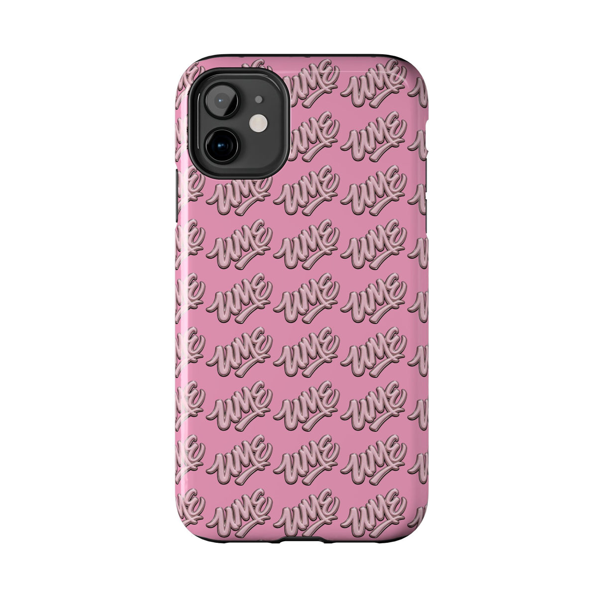 UME Tough Phone Case — Pink Logo Print | iPhone & Samsung